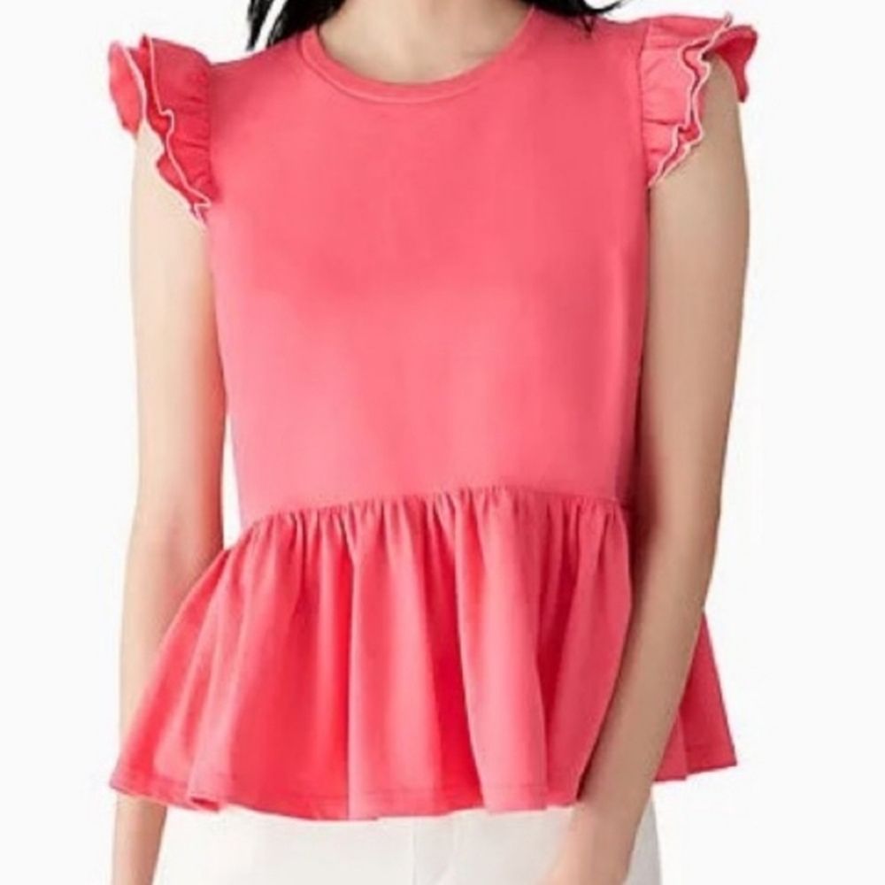 Pink Kate spade peplum tee